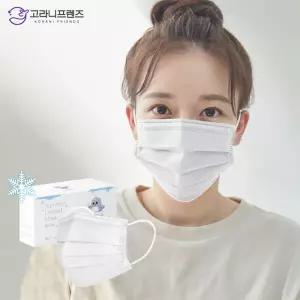 여름용 [쿨고래마스크] 대형 화이트 - 여름용 시원한 써머본드 50매 1박스