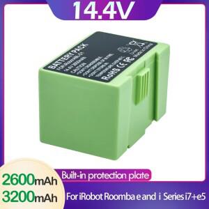 2600/3200mAh 14.4V i7 배터리 교체용 iRobot Roomba e 및 i 시리즈 e5 7150 i3 i4 예비 부품