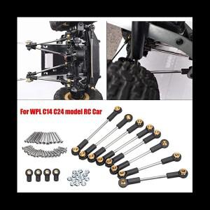 금속 섀시 서스펜션 링크 로드 세트  WPL C14 C24 1/16 RC 카 업그레이드 부품 액세서리
