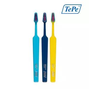 TePe 테페 덴잇 스웨덴 셀렉트 컬러 일반헤드 소프트/부드러운모 치과 칫솔 3개입(색상랜덤)