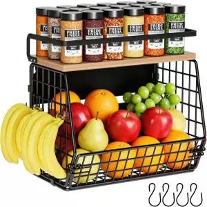 냉장고용 클로팅크 자석 선반 감자 양파 과일 및 채소 보관함용 벽 바구니 주방 조리대 팬트리용 대형