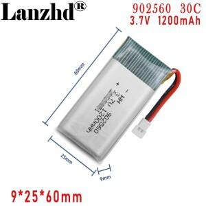 3.7V 고속 리튬 배터리 902560 1200mAh 모델 UAV RF 기기 자동차 장난감 물총