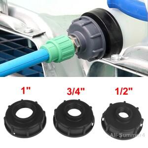 IBC 탱크 피팅 S60X6 굵은 나사형 캡에서 12인치, 34인치, 1인치 어댑터 커넥터로