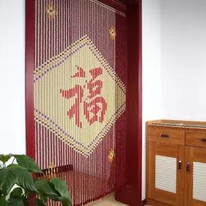 중국집 발 주방 출입문 가림막 비즈커텐 커튼 실내 입구 옵션 대나무발 문발