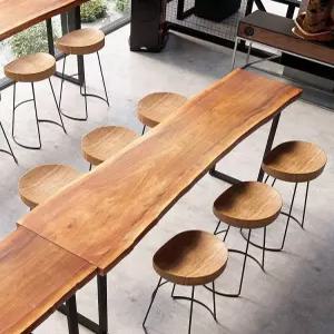 홈바 테이블 원목 베란다 카페 슬림 긴 세트 플랜테리어 모루유리 수납장