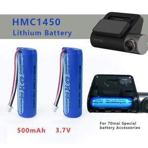 리튬 배터리 HMC1450 3.7V 70mai Hmc1450 대시캠 프로 차량용 비디오 레코더 교체용 DVR 액세서리 500mah