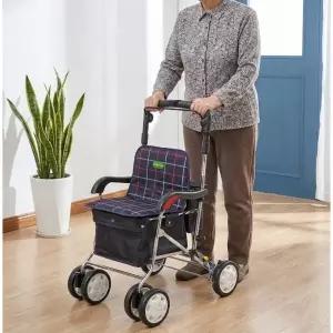 지지메스 협력업체 노인보행보조기 어르신 성인 워커보행기 할머니 어른 환자 실버 워커기 네이비 실버카