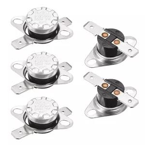 uxcell KSD301 온도 조절기 150°C/302°F 10A 일반 폐쇄형 N.C 전자레인지 오븐 커피 메이커 5pcs