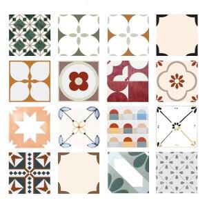 엔틱 데코타일 주방 데코바닥 2장 다용도실 크리스탈 베란다 일식당 파스텔 파인