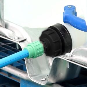 1PCS 플라스틱 암나사 IBC 탱크 피팅 S60 X 6 거친 캡 - 12 34 1 어댑터 커넥터