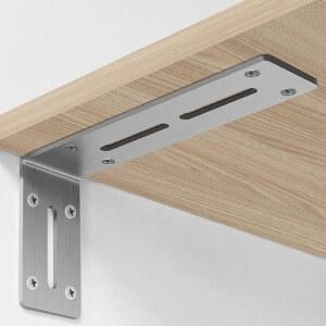 숨은선반브라켓 2개 스테인레스 스틸 90도 앵글 브래킷 코너 조인트 패스너 가구 도어 캐비닛 스크린 나사 포함