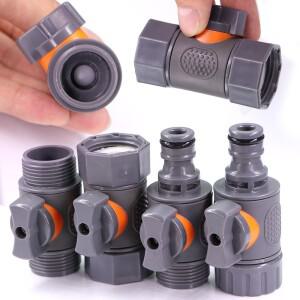 볼밸브 어댑터 정원 관개 파이프 튜브 연결 수리 커플링 조인트 익스텐더, 암수 스레드 스톱 워터, 16mm 34