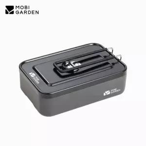 코펠 MOBI GARDEN 모비가든 도시락통 알루미늄 초경량 캠핑 피크닉 접이식 손잡이 있음 휴대용