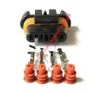 1세트 12186568 GM LS 시리즈 발전기 커넥터 4 핀 여성용 자동차 (Hummer H2 6.2L 산소 센서 O2 용)