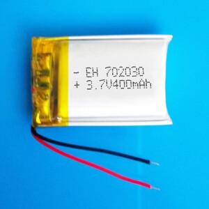 702030 리튬 폴리머 리포 충전식 배터리 MP3 GPS 블루투스 헤드셋 카메라 스마트 워치 3.7V 400mAh 7x20x30