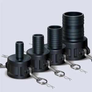 IBC 탱크 어댑터 PP 소재 캠록 피팅, C타입, 64mm 암 커플러 X, 1 인치 1.5 2 호스 생크, S60  6