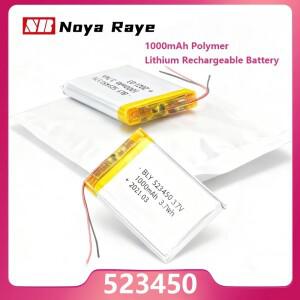 3.7V 523450 1000mAh 폴리머 리튬 충전식 배터리 GPS 스마트폰 MP5 무전기 PS4 전원 전기용