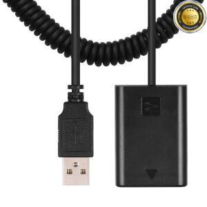 Andoer NP-FW50 더미 배터리 팩 커플러 어댑터 Sony A7 A6000 NEX5 ILDC 카메라