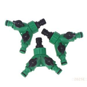 스위치가 있는 3방향 밸브 분배기 유연한 호스 퀵 커넥터 세탁기 어댑터 2025E