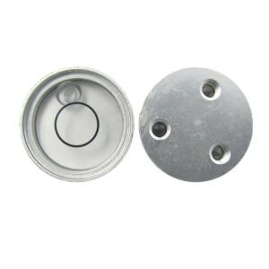 QASE 센터 폴 레벨 버블  미니 소형 스피릿 라운드 금속 수평 비드  GPS RTK 사우스 샌딩용  19x11mm