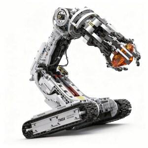 UNCLE BRIK 기술 추적 로봇 조립 키트 블록 버전 리모 업그레이드 교육용 STEM