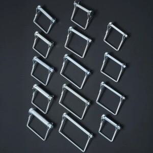 5/4/2개 사각 샤프호환트 잠금 핀 강스틸 커플러 맥세이프호환핀 트레일러 트럭 자전거 유모차 화물선 M6 M