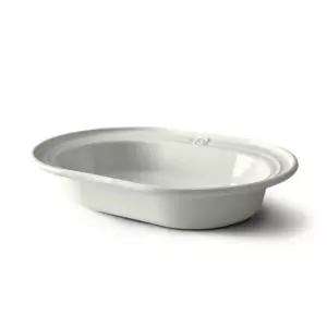 프렘 플레온 무쇠접시 25cm 타원형볼 애쉬그레이