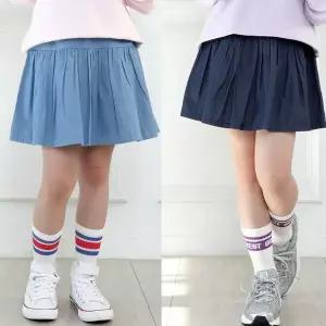 [보리보리/모데쯔]주니어 봄 해지 플레어 스커트 속바지유 등교 초등여아