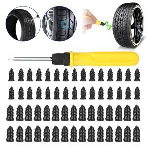 자동차 타이어 수리용 못 진공 나사 고무 패치 휠 범용 펑크 키트 바이크 오토바이 튜브리스 도구
