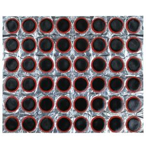 48개 자전거 타이어 펑크 수리 키트 고무 25mm 패치 유지보수 도구 사이클링 장비