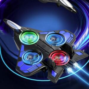 EPP 폼 원격 조종 전투기 충전식 중력 감지 네 개의 모터 헬리콥터 휴대용 조명 포함 RC 취미 제트기