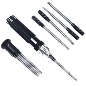 RC 부품 4 in 1 1.5mm 2.0mm 육각 드라이버 금속 공구 세트 헬리콥터 자동차 비행기 드론 항공기용
