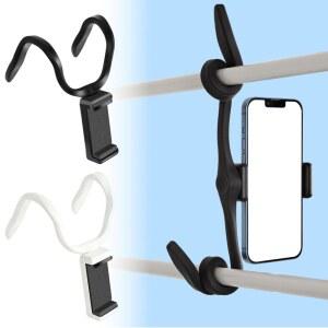 접이식브라켓 런닝머신용 마운트 접이식 휴대폰 거치대 체육관용 호스 디자인 구부릴 있는 런닝머신 스탠드 쇼핑카트용