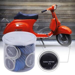 자동차 라운드 천연 고무 타이어 펑크 수리 콜드 패치  튜브리스 43mm  120 개