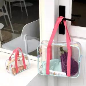 비치백 투명 PVC 물놀이 바다 수영복 가방 숄더백 휴가