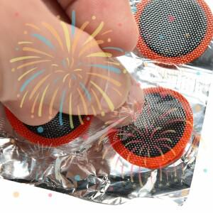 48개 자전거 타이어 패치 고무 25mm 펑크 수리 키트 원형 유지보수 도구 사이클링 액세서리