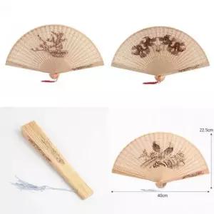 줄부채 선물용 휴대용 나무향 전통부채 여름 접이식부채