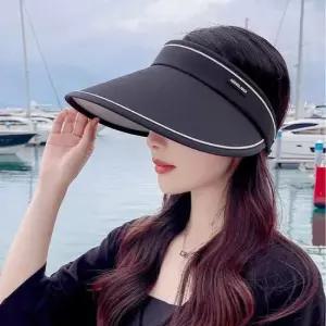 썬캡 베이직 돌돌이 경량 여름 얼굴 햇빛가리개 모자