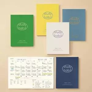 스터디스케줄러 스터디 플래너 6개월 위클리 학습 공부 습관 A5 1P