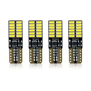 호환  4PCS T10 W5W 168 CANBUS 4014 24SMD LED 방향 지시등 브레이크 독서등 자동차 신호등 6000K 12V