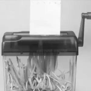 [문구/오피스] 가정용 수동 파쇄기 미니 A4 문서 종이 소형 세단기