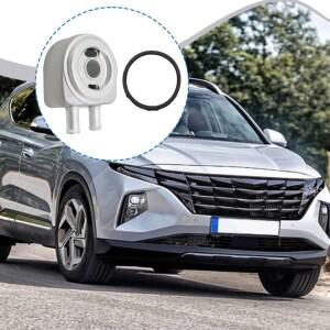 호환상품 현대 호환 싼타페 2010 2012 기아 호환 옵티마 스포티지 2016용 엔진 오일 쿨러 메탈 실버 톤 264