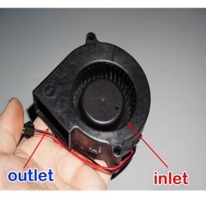 75mmx75mmx30mm 마이크로 7530 터빈 브러시리스 냉각 팬 DC 5V-12V 송풍기  자동