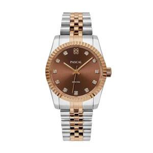 eAj 남성용 파스칼 타임리스 클래식 다이아몬드 시계 u2013 스위스 쿼츠 시계, 실험실에서 재배한 다이아몬드, 사파이어 크리스탈, 우아한 드레스 시계 선물, 10 ATM 방수 기능, 6.5-9.5인치 손목에 맞습니다