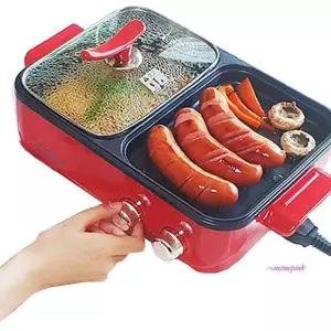 대원1200 쿠커 전기그릴 반반 후라이팬 전기냄비 잔치팬jkl796