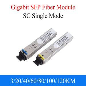 1 쌍 기가비트 파이버 SFP 모듈 1000M SC 1.25G 1310nm/1550nm 단일 모드 A B Cisco Mikrotik 이더넷 스위치에