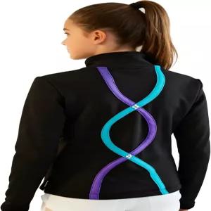 조이캔 걸스 스케이팅 재킷 여성 이닝 피겨 탑 플리스