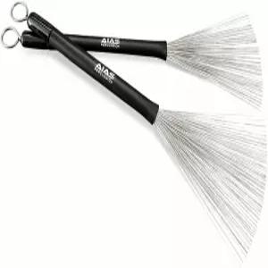 고무 손잡이가 접이식 와이어 드럼 브러시 AR- 동적 제어 및 성능을 조절 가능한 스