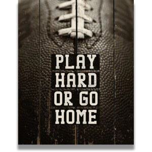 고비보, 열심히 놀거나 집에 가는 방 장식 - 8x10 액자 없는 프린트 소년, 방, 가족 또는 게임 맨 케이브, 덴 스포츠 팬, 축구 선수를 위한 홈 데코 선물