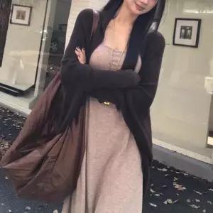 엘럽 하프 롱 여자 니트 가을 카디건 가디건 멋스러운 스웨터 상의 박템3